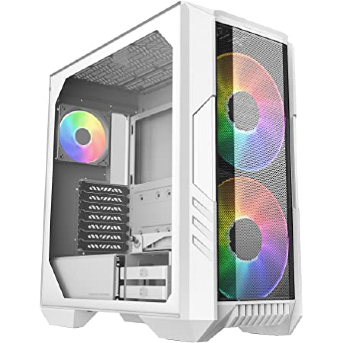 COOLER MASTER HAF 500 ARGB White Mid Tower White Gaming Case COOLER MASTER HAF 500 ARGB White Mid Tower White Gaming Case